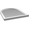 Ekena Millwork Round Top Surface Mount PVC Gable Vent: Functional, w/ 2"W x 2"P Brickmould Sill Frame, 28"W x 36"H GVPRT28X3603SF - alternate 4